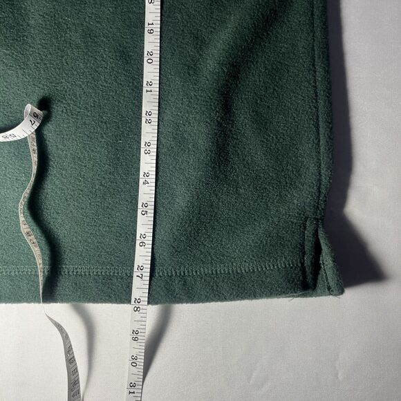 VTG Top Stitch Fleece Sweatshirt Womens M Green Floral Christmas Holiday Embroid - Picture 7 of 7